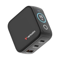 Verbatim - Mini GaN Charger 3-port 65W with Display / Electronics