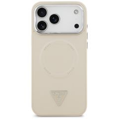 Guess Triangle Logo MagSafe Case for iPhone 17 Pro - Beige-thumb-2