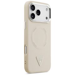 Guess Triangle Logo MagSafe Case for iPhone 17 Pro - Beige-thumb-3