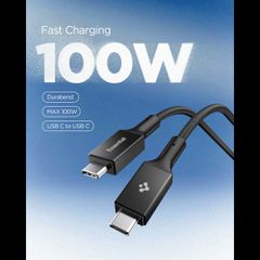 Spigen Essential EB10015CC USB-C / USB-C 100W 150cm Cable - Black-thumb-2
