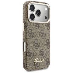 Guess 4G Script MagSafe Case for iPhone 17 Pro - Brown-thumb-3