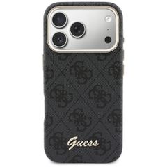 Guess 4G Script MagSafe case for iPhone 17 Pro - black-thumb-2