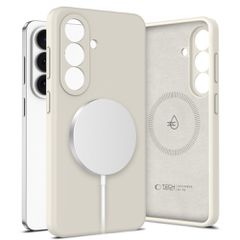 Tech-Protect Silicone MagSafe Case for Samsung Galaxy S26 - Beige