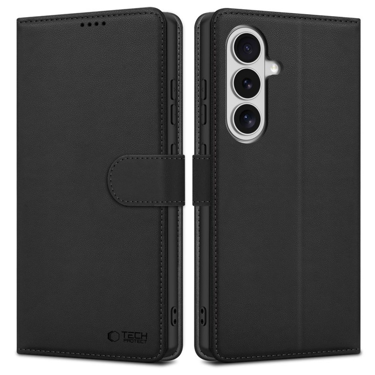 Tech-Protect Wallet Case for Samsung Galaxy S26 - Black