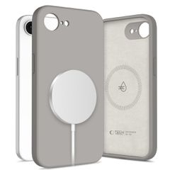 Tech-Protect Silicone MagSafe Case for iPhone 16E / 17E - Gray