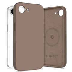 Tech-Protect Silicone MagSafe Case for iPhone 16E / 17E - Brown-thumb-1