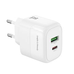 XO L137 (EU) PD20W / QC18W (1 USB-A+1 USB-C) FAST CHARGING CHARGER