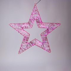 ΑΣΤΕΡΙ ΦΩΤΙΖΟΜΕΝΟ 45cm, 260 ΜΙΝΙ LED, 4,5V ΜΕΤΑΣΧΗΜΑΤΙΣΤΗ, ΡΟΖ ΜΕΤΑΛΛΙΚΟΣ ΣΚΕΛΕΤΟΣ, ΡΟΖ ΧΑΛΚΙΝΟ ΚΑΛΩΔΙΟ, ΡΟΖ ΜΙΝΙ LED, ΠΡΟΕΚΤΑΣΗ ΠΑΡΟΧΗΣ 5m, IP44