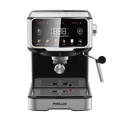 Finlux FEM-1655BS Μηχανή Espresso 1100W Πίεσης 20bar Γκρι