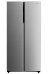 Heinner HSBS-M460NFINVXE++ Ψυγείο Ντουλάπα 460lt NoFrost Υ177.5xΠ83.5xΒ63.5εκ. Inox