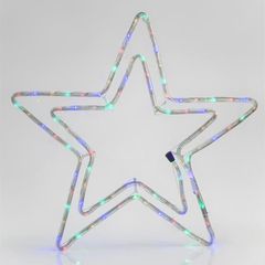 ΑΣΤΕΡΙ ΔΙΠΛΟ, 3m LED ΦΩΤΟΣΩΛΗΝΑΣ, ΜΟΝΟΚΑΝΑΛΟΣ, ΜΕ ΠΡΟΓΡΑΜΜΑ, ΧΡΩΜΑΤΙΣΤΟ, 55x56cm, IP44