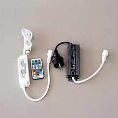 24V ΜΕΤΑΣΧΗΜΑΤΙΣΤΗΣ, ME SYNCHRONOUS RGBW LED CONTROLLER & ΤΗΛΕΧΕΙΡΙΣΤΗΡΙΟ, ΠΡΟΕΚΤΑΣΗ ΠΑΡΟΧΗΣ 3m, IP65