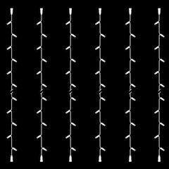 ΣΕΙΡΑ, DIY ΣΕΤ 6 ΤΜΧ, 20 LED, 2 ΕΠΕΚΤΑΣΕΙΣ, ΛΕΥΚΟ ΚΑΟΥΤΣΟΥΚ ΚΑΛΩΔΙΟ, ΛΕΥΚΟ LED ΑΝΑ 10cm, ΙΡ65