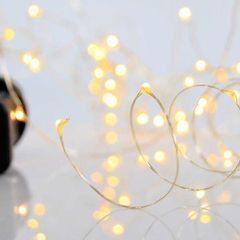 ΣΕΙΡΑ, 100 ΜΙΝΙ LED, ΜΕΤΑΣΧΗΜΑΤΙΣΤΗ, 8 ΠΡΟΓΡΑΜΜΑΤΑ & ΜΝΗΜΗ, ΜΠΡΟΝΖΕ ΧΑΛΚΙΝΟ ΚΑΛΩΔΙΟ, ΘΕΡΜΟ ΛΕΥΚΟ LED ANA 10cm, ΠΡΟΕΚΤΑΣΗ ΠΑΡΟΧΗΣ 5m, ΙΡ44