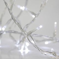 ΚΟΥΡΤΙΝΑ, 480 LED 3mm, 31V ΜΕΤΑΣΧΗΜΑΤΙΣΤΗ, 4 ΕΠΕΚΤΑΣΕΙΣ ΕΩΣ 3 ΣΕΤ, ΔΙΑΦΑΝΟ PVC ΚΑΛΩΔΙΟ, ΛΕΥΚΟ LED (H300 x W300cm, 20 ΣΕΙΡΕΣ x 24 LED), ΠΡΟΕΚΤΑΣΗ ΠΑΡΟΧΗΣ 3m, ΙΡ44
