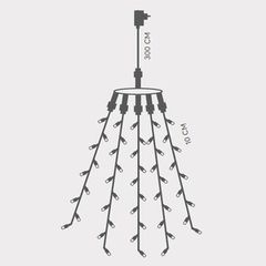 ΧΤΑΠΟΔΙ, 175 LED 3mm, 31V ΜΕΤΑΣΧΗΜΑΤΙΣΤΗ, ΠΡΑΣΙΝΟ PVC ΚΑΛΩΔΙΟ, ΛΕΥΚΟ LED ΑΝΑ 10cm (5 ΣΕΙΡΕΣ x 35 LED), ΠΡΟΕΚΤΑΣΗ ΠΑΡΟΧΗΣ 3m, ΙΡ44
