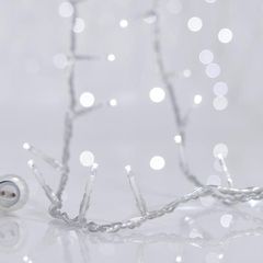 ΣΕΙΡΑ, 300 LED 3mm, 31V ΜΕΤΑΣΧΗΜΑΤΙΣΤΗ, 4 ΕΠΕΚΤΑΣΕΙΣ ΕΩΣ 3 ΣΕΤ, ΔΙΑΦΑΝΟ PVC ΚΑΛΩΔΙΟ, ΛΕΥΚΟ LED ΑΝΑ 5cm, ΠΡΟΕΚΤΑΣΗ ΠΑΡΟΧΗΣ 3m, ΙΡ44