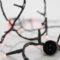 ΣΕΙΡΑ, 100 LED 3mm, 31V ΜΕΤΑΣΧΗΜΑΤΙΣΤΗ, 4 ΕΠΕΚΤΑΣΕΙΣ ΕΩΣ 3 ΣΕΤ, ΠΡΑΣΙΝΟ PVC ΚΑΛΩΔΙΟ, ΚΟΚΚΙΝΟ LED ΑΝΑ 5cm, ΠΡΟΕΚΤΑΣΗ ΠΑΡΟΧΗΣ 3m, ΙΡ44