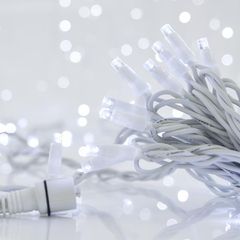 ΣΕΙΡΑ, 100 LED 5mm ΜΕ ΚΑΛΥΜΜΑ, 230V, 3 ΕΠΕΚΤΑΣΕΙΣ ΕΩΣ 9 ΣΕΤ, ΛΕΥΚΟ ΚΑΟΥΤΣΟΥΚ ΚΑΛΩΔΙΟ, ΛΕΥΚΟ LED ANA 10cm, ΠΡΟΕΚΤΑΣΗ ΠΑΡΟΧΗΣ 1.5m, ΙΡ65