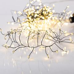 CLUSTER 3m, 240 MINI LED ΣΕ ΣΙΛΙΚΟΝΗ, ΜΕΤΑΣΧΗΜΑΤΙΣΤΗ, ΣΤΑΘΕΡΟ, ΠΡΑΣΙΝΟ ΧΑΛΚΙΝΟ ΚΑΛΩΔΙΟ, ΘΕΡΜΟ ΛΕΥΚΟ LED, ΠΡΟΕΚΤΑΣΗ ΠΑΡΟΧΗΣ 3m, IP44