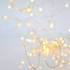 ΣΕΙΡΑ, 200 MINI LED, ΜΕΤΑΣΧΗΜΑΤΙΣΤΗ, ΣΤΑΘΕΡΟ, ΑΣΗΜΙ ΧΑΛΚΙΝΟ ΚΑΛΩΔΙΟ, ΘΕΡΜΟ ΛΕΥΚΟ, ΑΝΑ 10cm, ΠΡΟΕΚΤΑΣΗ ΠΑΡΟΧΗΣ 5m, ΙΡ44