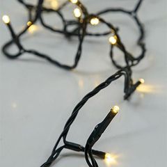 ΣΕΙΡΑ, 20 LED 5mm, ΜΠΑΤΑΡΙΑΣ 3xAA, ΧΡΟΝΟΔΙΑΚΟΠΤΗΣ, ΠΡΑΣΙΝΟ PVC ΚΑΛΩΔΙΟ, ΘΕΡΜΟ ΛΕΥΚΟ LED ΑΝΑ 10cm, ΠΡΟΕΚΤΑΣΗ ΠΑΡΟΧΗΣ 50cm, IP20