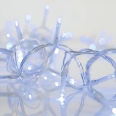 ΒΡΟΧΗ, 100 LED 3mm, 31V ΜΕΤΑΣΧΗΜΑΤΙΣΤΗ, 4 ΕΠΕΚΤΑΣΕΙΣ ΕΩΣ 3 ΣΕΤ, ΔΙΑΦΑΝΟ PVC ΚΑΛΩΔΙΟ, ΜΠΛΕ LED (H60 x W180cm, 3/7/4/6), ΠΡΟΕΚΤΑΣΗ ΠΑΡΟΧΗΣ 3m, ΙΡ44
