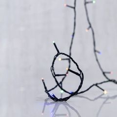 ΣΕΙΡΑ, 96 LED 5mm, HΛΙΑΚΟ ΣΥΛΛΕΚΤΗ ΜΕ ΑΙΣΘΗΤΗΡΑ ΦΩΤΟΣ, ΣΤΑΘΕΡΟ/FLASH ΠΡΟΓΡΑΜΜΑ, ΠΡΑΣΙΝΟ PVC ΚΑΛΩΔΙΟ, ΧΡΩΜΑΤΙΣΤΟ LED ΑΝΑ 10cm, ΠΡΟΕΚΤΑΣΗ ΠΑΡΟΧΗΣ 1m, IP44