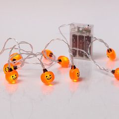 ΣΕΙΡΑ, 10 MINI LED, ΚΟΛΟΚΥΘΑ ΜΕ ΗALLOWEEN ΣΧΕΔΙΟ, ΜΠΑΤΑΡΙΑΣ 3xAA, ΧΡΟΝΟΔΙΑΚΟΠΤΗ, ΔΙΑΦΑΝΟ PVC ΚΑΛΩΔΙΟ, ΘΕΡΜΟ ΛΕΥΚΟ LED ΑΝΑ 15cm, ΠΡΟΕΚΤΑΣΗ ΠΑΡΟΧΗΣ 30cm, IP20