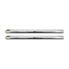 Universal head pipe extension set 30" long chrome