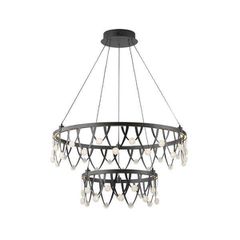 ΦΩΤΙΣΤΙΚΟ ΚΡΕΜΑΣΤΟ ΟΒΑΛ LED 85W 5100Lm 3000K Φ800mm ΜΑΥΡΟ ARTE ILLUMINA LEVATE