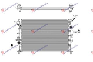 ΨΥΓΕΙΟ ΒΕΝΖΙΝΗ/ΠΕΤΡΕΛΑΙΟ (650x410x26) (ΤΥΠΟΥ CALSONIC) (VALEO)