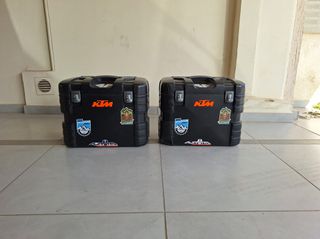 Γνήσιες Πλαϊνές Βαλίτσες Hepco & Becker (KTM PowerParts) + Κάγκελα για KTM 990 / 950 Adventure