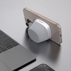 Dudao Y20 Wireless Speaker with Magnetic Mount Bluetooth 5.3 - Silver-thumb-3