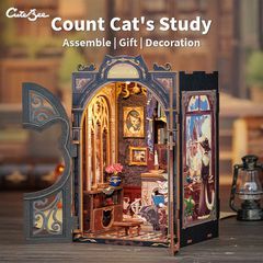 Book Nook Count Cat´s Study 17 x 12 cm-thumb-1