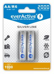 Rechargeable batteries everActive Ni-MH R6 AA 2000 mAh Silver Line - 2 pieces