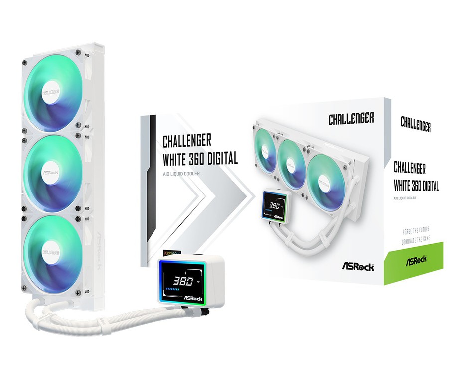 Asrock Challenger White 360 Digital Processor Liquid cooling kit 12 cm