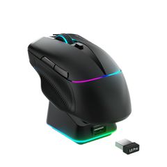Machenike L8 Pro Wireless Gaming Mouse with Charging Station - Black-thumb-0