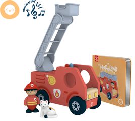 Hape - The Roaring Fire Truck With Sound (87-3440) / Toys