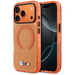 BMW M IML Metal Logos MagSafe Case for iPhone 17 Pro - Pro Orange