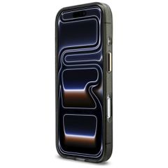 Guess IML Glitters Script Strap MagSafe Case for iPhone 17 Pro - Black-thumb-4