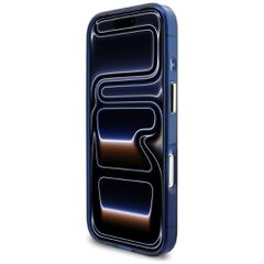 Guess IML Script Metal MagSafe Case for iPhone 17 Pro - Blue-thumb-4