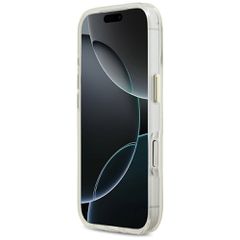 Guess IML Shell Script Metal MagSafe Case for iPhone 17 Pro Max - White-thumb-4