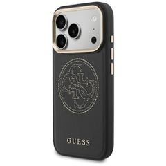 Guess Perforated 4G MagSafe case for iPhone 17 Pro Max - black-thumb-1