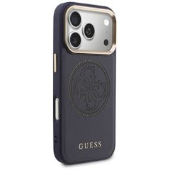 Guess Perforated 4G MagSafe case for iPhone 17 Pro - blue-thumb-3