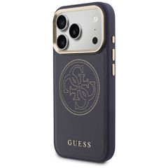 Guess Perforated 4G MagSafe case for iPhone 17 Pro - blue-thumb-1