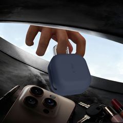 Tech-Protect Silicone Hook Case for Samsung Galaxy Buds 4 / 4 Pro - Black-thumb-4
