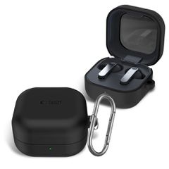 Tech-Protect Silicone Hook Case for Samsung Galaxy Buds 4 / 4 Pro - Black-thumb-1