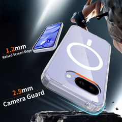 Tech-Protect FlexAir Hybrid MagSafe Case for Google Pixel 10A - Clear-thumb-2