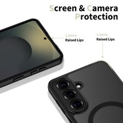 Tech-Protect BasicMag MagSafe Case for Samsung Galaxy S26 - Transparent Black-thumb-3
